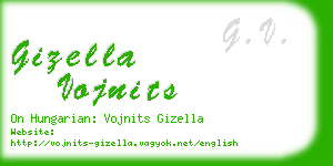gizella vojnits business card